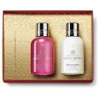 Molton Brown Fiery Pink Pepper Shower Gel & Lotion Travel Luxury Gift Set