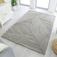 Lino Leaf Rug Grey