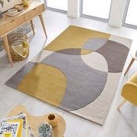 Glow Rug Yellow and Grey