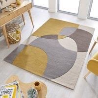 Glow Rug Yellow and Grey