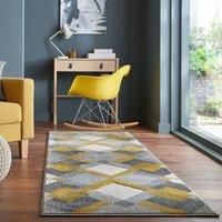 Nimbus Hand Carved Geometric Runner