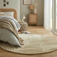 Lino Leaf Round Rug