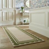 Lois Scallop Border Wool Runner