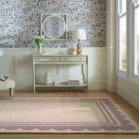 Lois Scallop Border Wool Rug