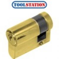 6 Pin Single Euro Cylinder 40mm Brass