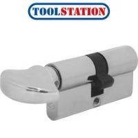 6 Pin Euro Thumbturn Cylinder 40-40mm Nickel