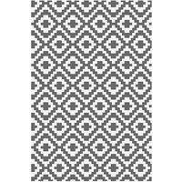 Grey & White Geometric Outdoor Rug - 3 Sizes!