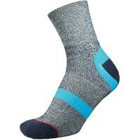 1000 Mile Approach Repreve Double Layer Sock Navy Marl Kingfisher M