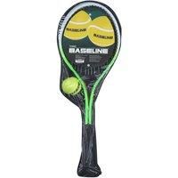 Baseline BG958 Tennis Racket 2 Player Set for Kids, 2 Rackets and Ball, Green/Red