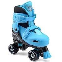 Xootz Kids Quad Skates, Beginner Adjustable Roller Skates Boys, Blue/Black