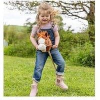 Toyrific 99 cm Hobby Horse Toy with Sounds, Strong Grip Handles and Wheels, Dark Brown