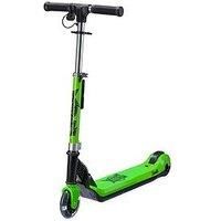 Xootz Kids/' Elements Electric Foldable Scooter, LED Light Up Wheel and Collapsible Handlebars, Age 6+, Green