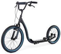 Osprey BMX Adult Scooter with Big Wheels, Bike Bicycle Off Road Scooter With Adjustable Handlebars and Calliper Brakes, Black