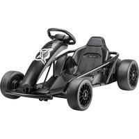 Xootz Comet Electric Go Kart, Kids Ride-On Racing Go Kart, 2 Speed with Drift Mode and Reversing, Steering Wheel, and Pedals, 2 x 12V Rechargeable Batteries, Custom, Black