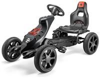 Xootz Venom Pedal Go Kart | Kids Ride-On Race Car with Gears, Handbrake and Adjustable Seat, Black & Red