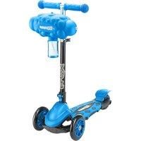 Xootz Kids Bubble Go Foldable Scooter, 3 Wheel Tri-Scooter with Bubble Machine, Tilt-and-Turn, Age 3+, Blue