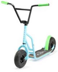 Osprey Misfit Hybrid Scooter, Big Wheel Scooter for Adults and Teens, All Terrain Off Road Kick Scooter with Pneumatic Tyres, Blue