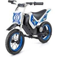 Xootz Cobolt Kids Electric Motorcycle Ride On, 150W, 8/16 km/h Speed Modes, 14.4V Lithium Battery, Mechanical Handbrake, Off-Road Tyres, Padded Seat, Mudguard, Footrest Safe E-Bike for Children