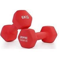Core Balance Hex Neoprene Dumbbells (2 X 6Kg)
