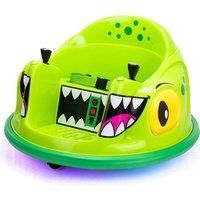 Xootz Kids Electric Dinosaur Bumper Car Ride-on - Green, Green