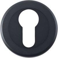 Serozzetta Escutcheon - Euro Profile Matt Black
