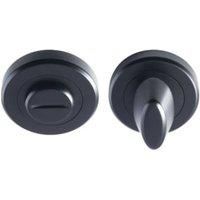 Carlisle Brass Matt Black Thumbturn Snib & Release on Round Rose | SZM004MB