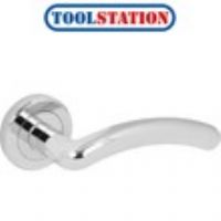 Serozzetta Noxia Lever On Rose Door Handles Polished Chrome