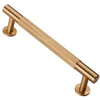 Cabinet Handles KNURLED Kitchen Cupboard Door Knob & T Bar Pulls in SATIN NICKEL