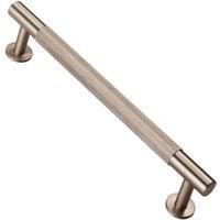 Carlisle Brass FTD700 Knurled Cupboard Pull Handle, Satin Nickel, 160mm
