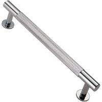 Carlisle Brass FTD700 Knurled Cupboard Pull Handle, Polished Chrome, 160mm