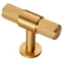 Cabinet Handles KNURLED Kitchen Cupboard Door Knob & T Bar Pulls in SATIN NICKEL