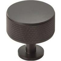 Carlisle Brass Knurled Cabinet Radio Knob, Matt Black (FTD703)