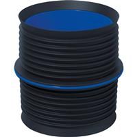 Fernco ICON Internal Pushfit Coupling 148-153mm DN150 in Black ABS