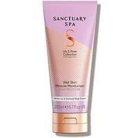 Sanctuary Spa Lily and Rose Body Lotion, Wet Skin Moisture Miracle In-Shower Body Moisturiser for Dry Skin, Vegan and Cruelty Free 200 ml