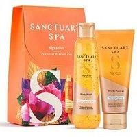 SANCTUARY Spa Pampering Bodycare Duo – Luxury Body Wash & Scrub Gift Set for Women – Spa Skincare Gift, Ideal for Birthday, Christmas or Self Care