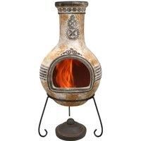 Gardeco Azteca Mexican Chimney, Yellow, X-Large