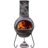 Gardeco Iguana Large Chiminea - Grey