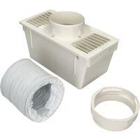 Electruepart Tumble dryer condensor kit 4 Hose diameter avoids external venting prevents humidity and dust from entering the room" (Electruepart)