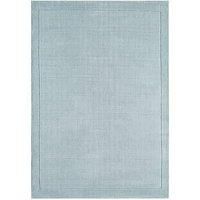 Asiatic Carpets 5380 York Rugs Duck Egg Plain Soft Wool Bordered Textured Mats