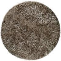 Asiatic Circle Shaggy Rug  Taupe
