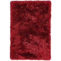 Asiatic Plush Shaggy Rug, 140 x 200cm  Red