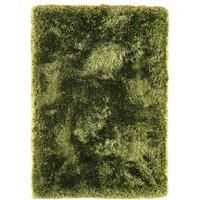Asiatic Plush Shaggy Rug, 70 x 140cm  Green