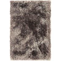  NEW EXCELLENT CONDITION PLUSH RUG ASIATIC IN ZINC COLOUR HANDWOVEN