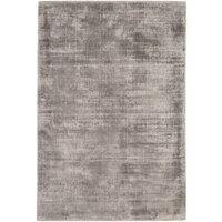 Asiatic Carpets Blade Plain Rugs in Silver Soft Viscose Lustrous Heavyweight Mat