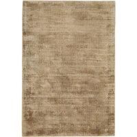 Asiatic Carpets Blade Rugs Gold Plain Handmade Lustrous Heavyweight Viscose Mats
