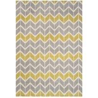 Chevron Lemon Grey Rug Area Rugs Bedroom Floor Mat Living Room Soft Carpet