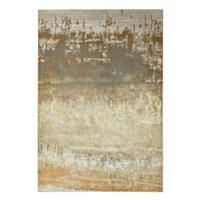 Asiatic Aurora Rugs Dune AU01 Soft Dense Lustrous Polyester Abstract Silver Gold