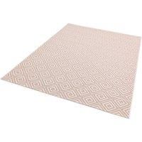 Patio Geo Diamond PAT13 Outdoor Rugs in Pink White