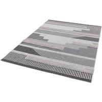 New Monty Geometric Modern Designer Tribal Quality Indoor Outdoor Rug in Black Cream and Natural (Black/Cream, 80x150cm (2/'6"x5/'0"))