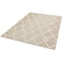 LordofRugs New Monty MN07 Diamond Geometric Quality Indoor Outdoor Rug in Beige Cream (120x170cm (4/'x5/'6"))